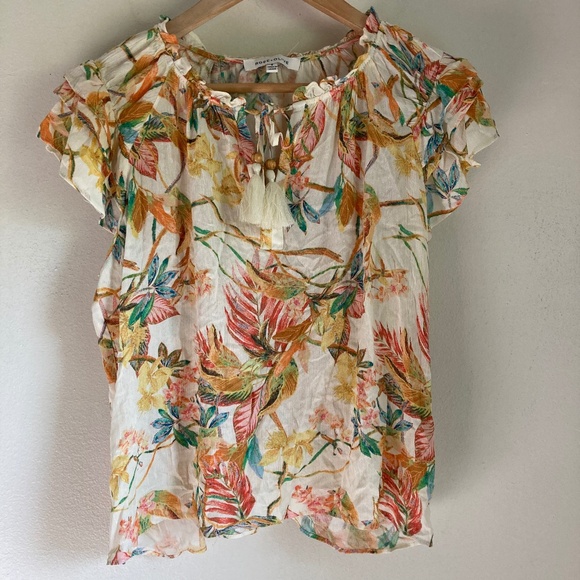 Rose + Olive women’s Floral Top - Picture 1 of 7